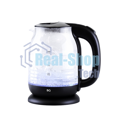 Чайник электрический BQ KT1833G черный/стальной, 2200 Вт, 1.7 л