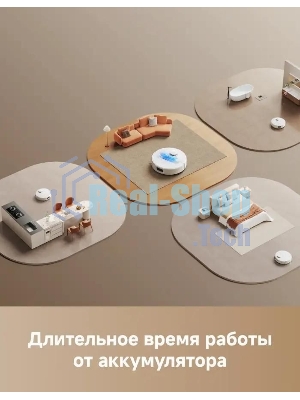 Робот-пылесос Trouver E30 Aqua белый, 5200 мAч Li-Ion, уборка сухая/влажная, пылесборник контейнер 0.8 л