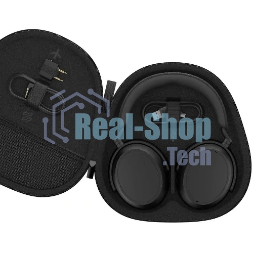 Беспроводные/проводные наушники Sennheiser Momentum 4 Wireless черный, полноразмерные, Bluetooth + Jack 3.5 мм, активное шумоподавление, до 60 ч
