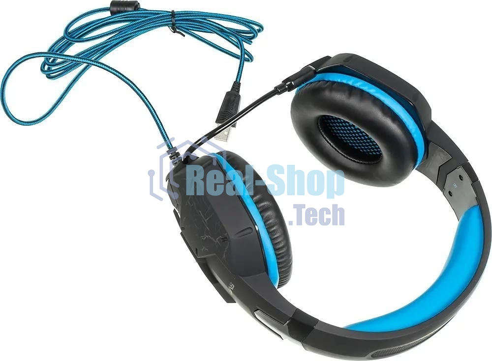 Гарнитура Sven AP-U980MV синий-чёрный, проводная, USB