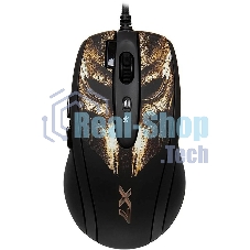 Мышь проводная A4Tech XL-750BH черный, 3600 dpi, USB, кнопки - 7