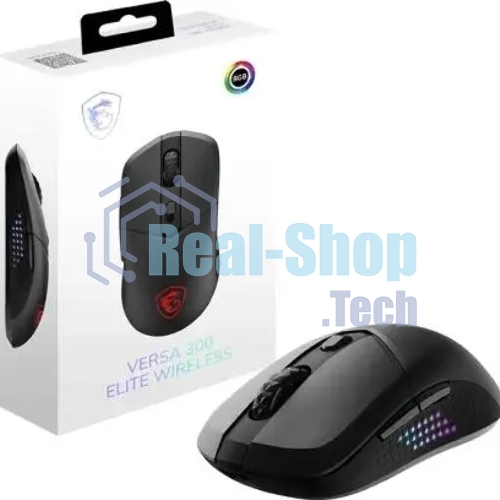Мышь беспроводная/проводная USB OPTICAL GAMING VERSA 300 ELITE W MSI черная