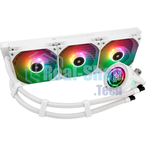 Система жидкостного охлаждения Thermalright Core Vision 360 (360mm, LED, White, ARGB/Fans: 3x120mm, 72.37CFM, 27.7dBA, 2000RPM/Pump height 66mm, Rad thickness 27mm/S: 1700, 1200, 1851, 115X, 2011, 2066, AM5, AM4)