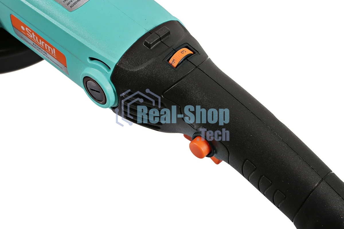 Угловая шлифовальная машина Sturm AG9514E, 1100Вт, 125мм, РЕГ ОБОРОТОВ, длин рук. AG9514E
