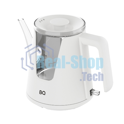 Чайник электрический BQ KT0046DW белый, 2200 Вт, 1л