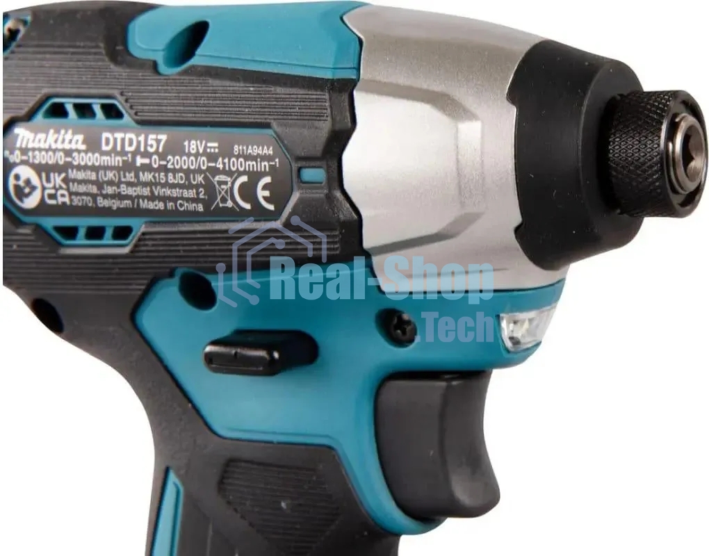Дрель-шуруповерт Makita DTD157Z, 18 В, 0 Ач, 140 Нм, бесщеточный, ударный