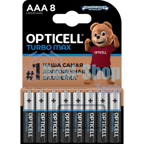 Батарея Opticell Turbo MAX LR03 AAA (8шт) блистер