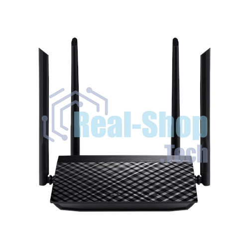 Маршрутизатор беспроводной Asus RT-AC1200 10/100BASE-TX черный (Dual Band)