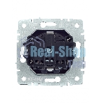 Розетка 1-местная IEK BRITE РС14-1-0-БрС с заземлением, с защитными шторками, 16А, сталь