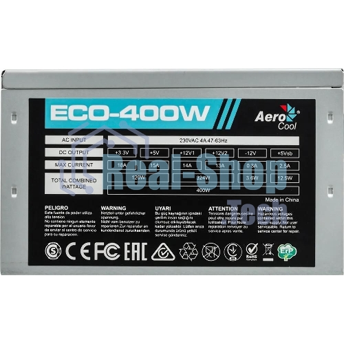 Блок питания Aerocool/Formula ECO-400W, 400Вт, 120мм, серый