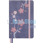 Блокнот Moleskine LIMITED EDITION SAKURA LESU08MM710 Pocket 90x140 мм, обложка текстиль, 160 страниц, линейка, синий, 2025