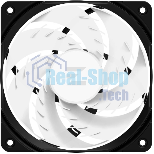 Вентилятор для корпуса Zalman ZM-AF120R ARGb черный, 120 мм, 1500 об/мин, 24.3 дБ, 4 pin