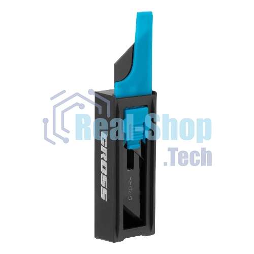 Лезвия Gross 79377, 19 мм, SK2 Black, трапециевидные, выдвижной пластиковый пенал, 10 шт.