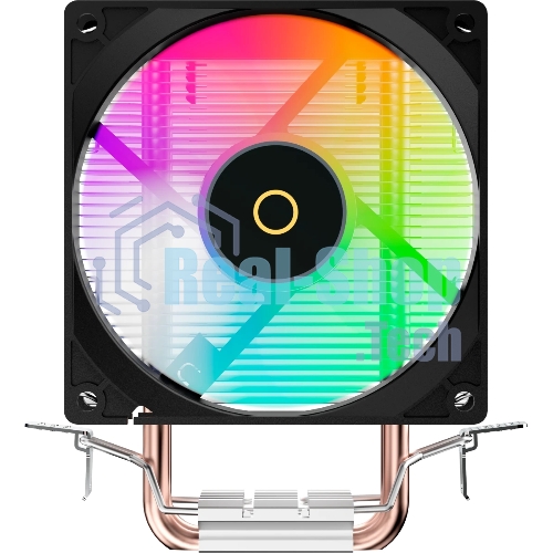 Кулер для процессора Ocypus Gamma A20 BK ARGB, 92mm FARGB FAN, Top FARGB Panel, 2 HEAT PIPES, 3-PIN, 1900 RPM, 21DBA, HYDRO BEARING, LGA115X/1200/1700/18XX, AM4/AM5