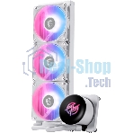 Система жидкостного охлаждения/ Water Cooling System MSI MPG CORELIQUID P13 360 (300W, 360мм, LED, White, ARGB/ Fans: 3x120мм, 64.89CFM, 2050RPM/ Pump 20dBA, 3400RPM, Rad thickness 27мм/ S: 1851, 1700, AM5, AM4)