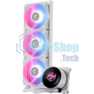 Система жидкостного охлаждения/ Water Cooling System MSI MPG CORELIQUID P13 360 (300W, 360мм, LED, White, ARGB/ Fans: 3x120мм, 64.89CFM, 2050RPM/ Pump 20dBA, 3400RPM, Rad thickness 27мм/ S: 1851, 1700, AM5, AM4)