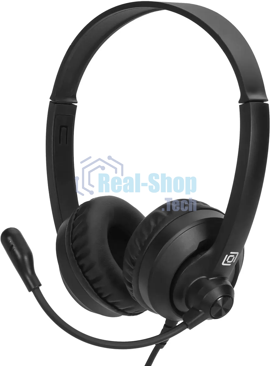 Гарнитура Oklick HS-M500 чёрный, проводная, USB