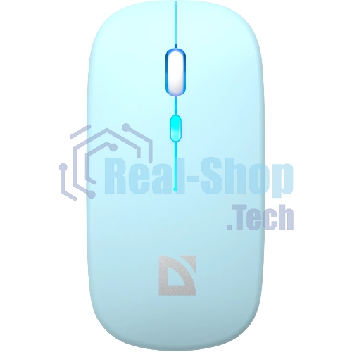 Мышь беспроводная Defender Coda MB-261 голубой, 1600 dpi, радиоканал, Bluetooth, USB, кнопки - 4