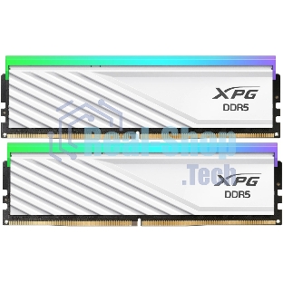 Оперативная память XPG Lancer Blade RGB, DDR5, 32GB (2x16 GB), 6000 MHz, CL36, радиатор, RGB, белый