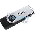 Флешка USB Netac U505 (NT03U505N-032G-32BK), 32Gb, USB 3.0, R/W 110/45, черный/серебристый
