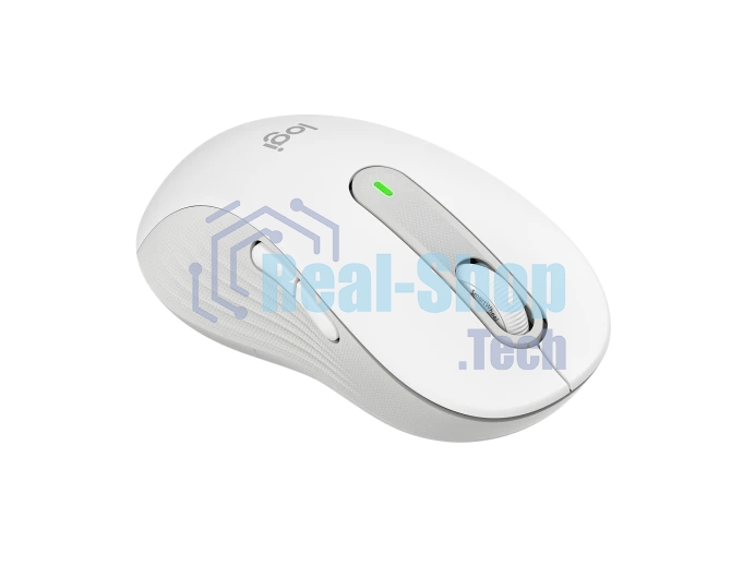 Мышь беспроводная Logitech Signature M650 L белый, 4000 dpi, радиоканал, Bluetooth, USB, кнопки - 5