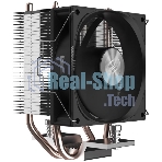 Кулер для процессора PCCooler R200 S115X/1200/1700/AM4/AM5 (TDP 110W, 90мм Non LED Fan, 2 тепловые трубки 6мм, 2200RPM, 28,3dBa)