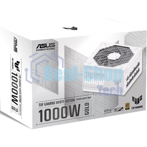 Блок питания ASUS TUF-GAMING-1000G-WHITE,PSU, CE+UK (90YE00S5-B0NA00) белый