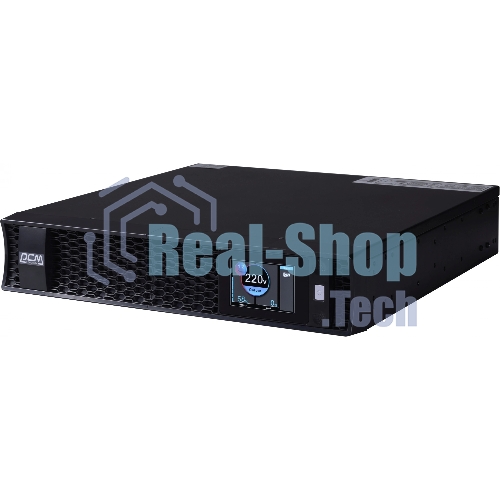 Источник бесперебойного питания Powercom Next, On-Line, 3000VA/3000W, Rack/Tower, 8*IEC320-C13 + 2*C19, LCD, Serial+USB, SmartSlot, подкл. доп. Батарей (2027233)