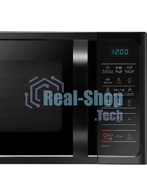 Микроволновая печь Samsung MC28H5013AK/BW черный, 28 л, 900 Вт, переключатели - мембранные кнопки