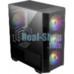 Компьютерный корпус MSI MAG FORGE M100R, Global, 1xUSB 3.0, 2xUSB 2.0, 4x120мм ARGb Fan, ESD ARGbControl Board, Tempered Gl