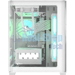 Компьютерный корпус AeroCool/Formula Crystal U2M Floe белый без БП mATX 1xUSB 3.0 audio bott PSU