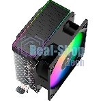 Кулер для процессора Ocypus Gamma A20 BK ARGB, 92mm FARGB FAN, Top FARGB Panel, 2 HEAT PIPES, 3-PIN, 1900 RPM, 21DBA, HYDRO BEARING, LGA115X/1200/1700/18XX, AM4/AM5