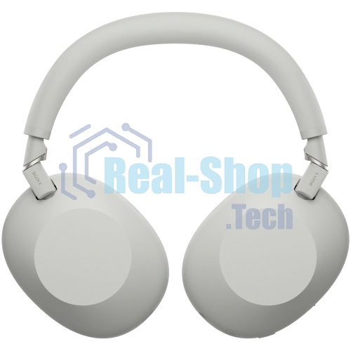 Беспроводные/проводные наушники Sony WH-1000XM6 серебро, полноразмерные, Bluetooth + проводной, адаптивное активное шумоподавление, до 40 ч