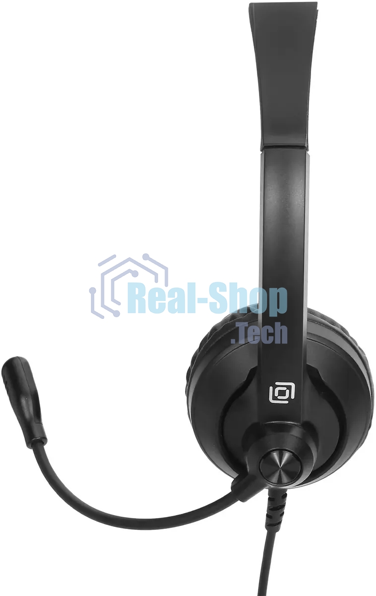 Гарнитура Oklick HS-M500 чёрный, проводная, USB