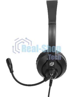Гарнитура Oklick HS-M500 чёрный, проводная, USB