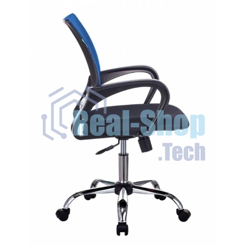 Кресло Бюрократ CH-695N/SL/BL/TW-11 синий/черный, сетка, 120 кг, механизм качания