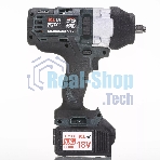Профессиональный бесщеточный гайковерт аккумуляторный KLPRO KLSS18BHX-50 (18В, Li-ion-2шт, 5.0Ач, 800Нм, 2 скорости, подсветка,З/У,в кейсе)