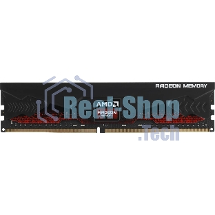Оперативная память AMD Radeon R9, DDR4, 16GB (1x16GB), 3200MHz, CL16, DIMM, с радиатором, черный