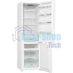 Холодильник Gorenje NRK6201PW4 белый двухкамерный 235/96л морозилка снизу, No Frost