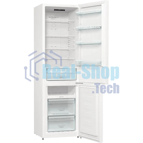 Холодильник Gorenje NRK6201PW4 белый двухкамерный 235/96л морозилка снизу, No Frost