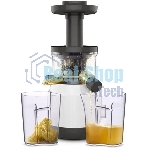Соковыжималка Moulinex ZU150110 белый/черный, шнековая вертикальная, 150 Вт, 800 мл, электронное, реверс