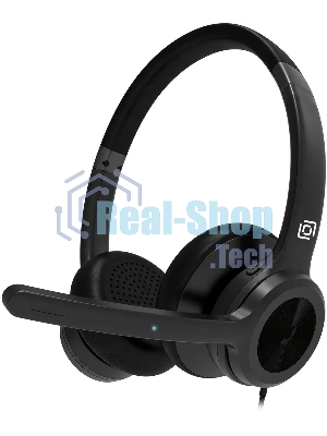 Гарнитура Oklick HS-L800 чёрный, проводная, USB