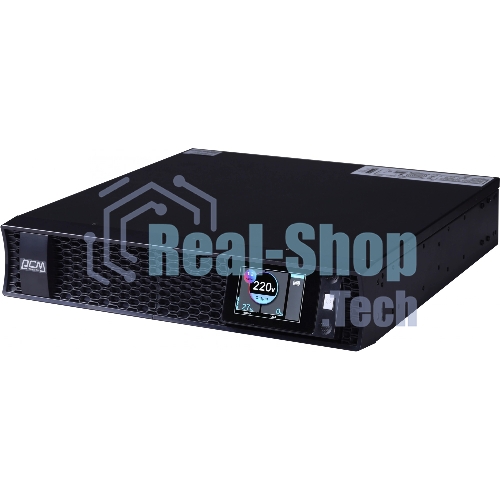 Источник бесперебойного питания Powercom Next, On-Line, 3000VA/3000W, Rack/Tower, 8*IEC320-C13 + 2*C19, LCD, Serial+USB, SmartSlot, подкл. доп. Батарей (2027233)