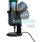 Микрофон проводной Оклик SM-400G 2м черный