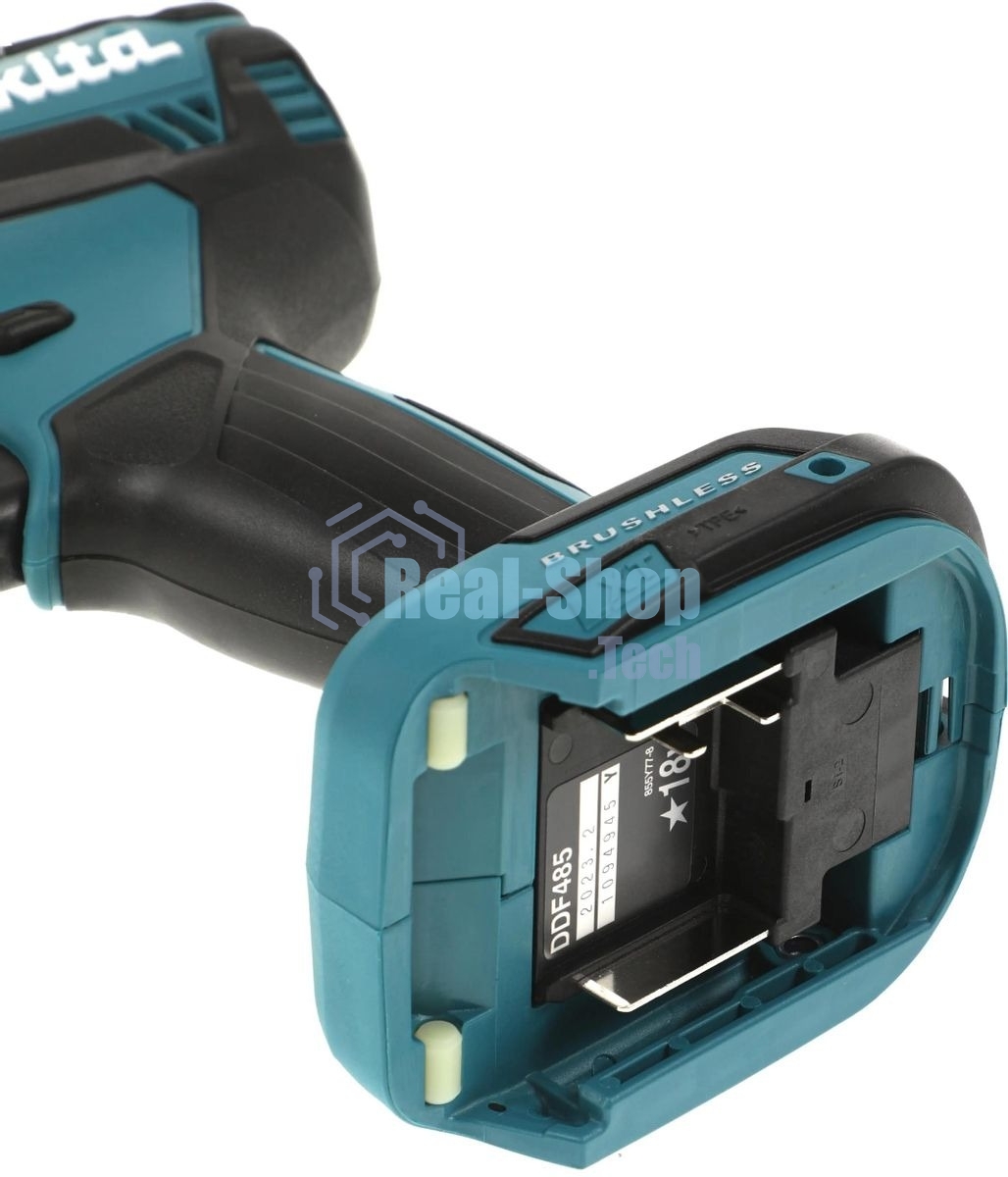 Дрель-шуруповерт Makita DDF485Z, 18 В, 0 Ач, 50 Нм, бесщеточный