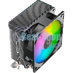 Кулер для процессора Ocypus Gamma A20 BK ARGB, 92mm FARGB FAN, Top FARGB Panel, 2 HEAT PIPES, 3-PIN, 1900 RPM, 21DBA, HYDRO BEARING, LGA115X/1200/1700/18XX, AM4/AM5