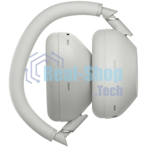 Беспроводные/проводные наушники Sony WH-1000XM6 серебро, полноразмерные, Bluetooth + проводной, адаптивное активное шумоподавление, до 40 ч