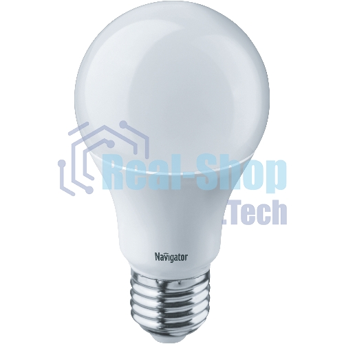 Лампа светодиодная Navigator NLL-A60-10-230-2.7K-E27 10 Вт грушевидная 2700К тепл. белый E27 750 лм 170-260В