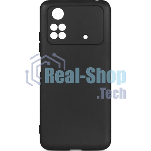Чехол (клип-кейс) DF poCase-03 для Xiaomi Poco M4 Pro черный