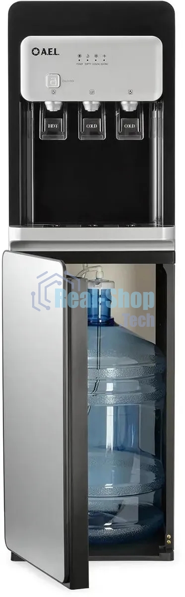 Кулер для воды AEL LD-AEL-806a, нижняя загрузка, нагрев 95 °С, охлаждение 10 °С, черный
